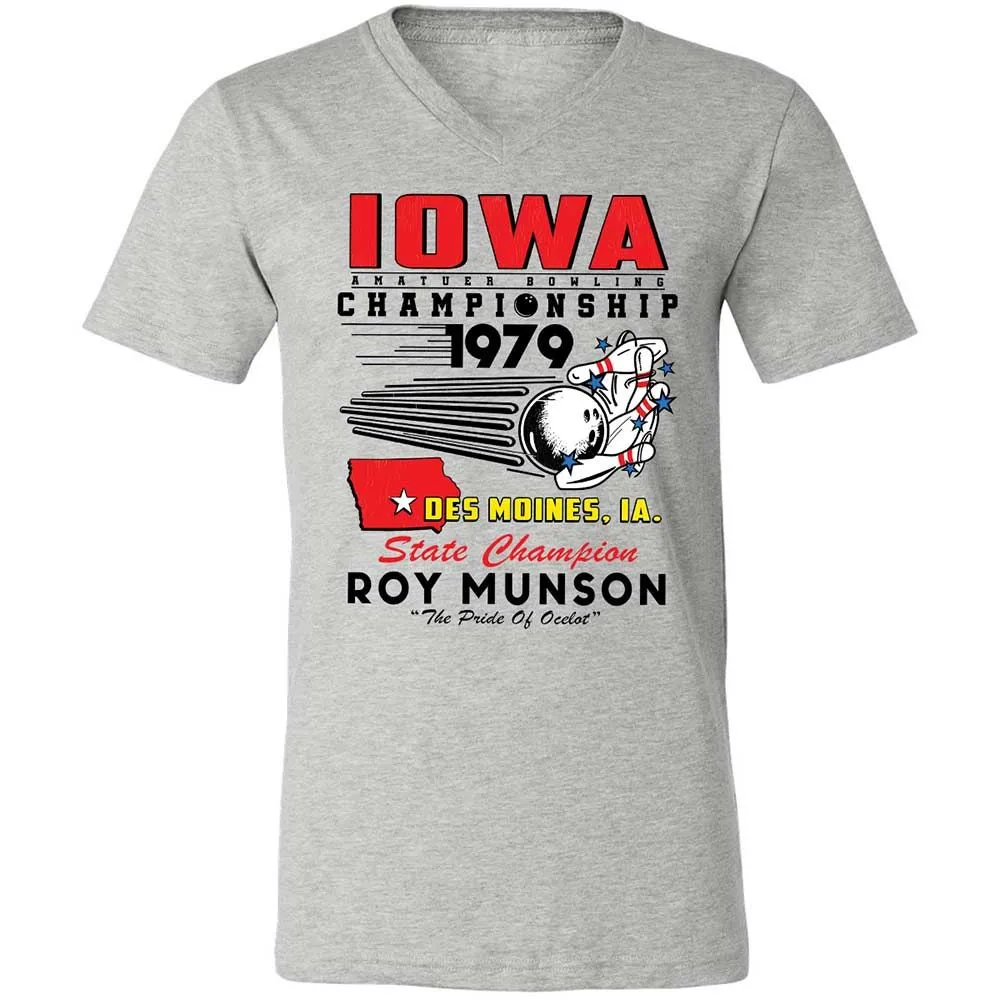 Unisex V-Neck T-Shirt - B6SGJ9QN - Athletic Heather - 2
