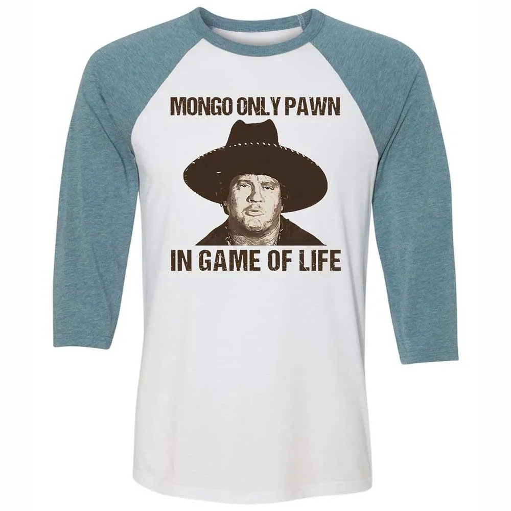 Unisex 3/4 Baseball Tee - PDFP9ZU7 - White/Denim - 3
