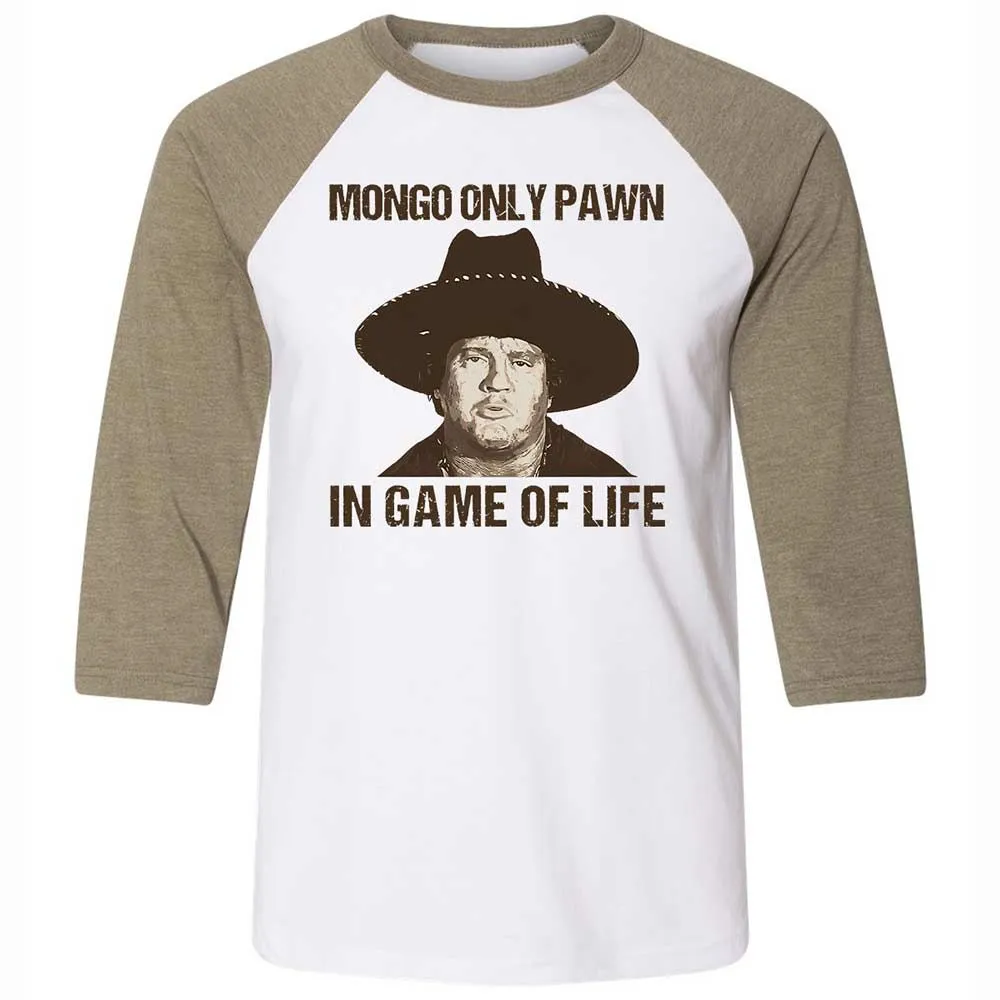 Unisex 3/4 Baseball Tee - PDFP9ZU7 - White/Heather Olive - 4