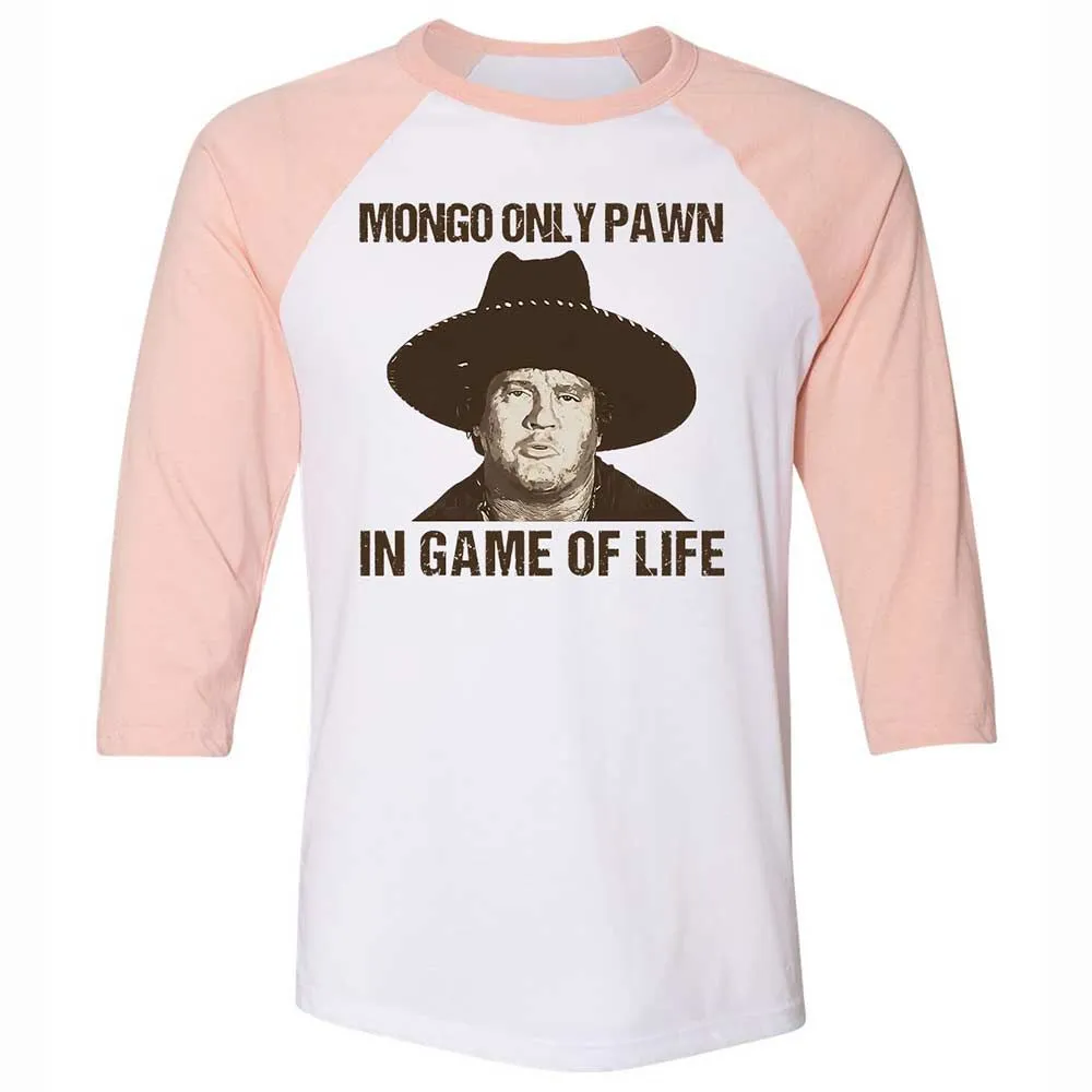 Unisex 3/4 Baseball Tee - PDFP9ZU7 - White/Heather Peach - 5