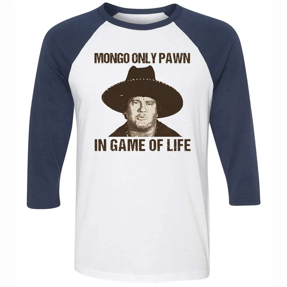 Unisex 3/4 Baseball Tee - PDFP9ZU7 - White/Navy - 8