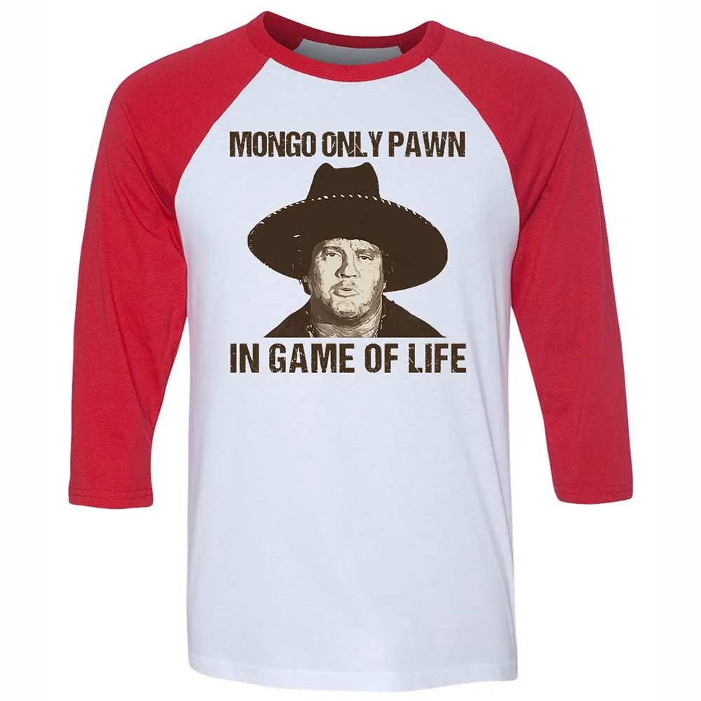 Unisex 3/4 Baseball Tee - PDFP9ZU7 - White/Red - 9