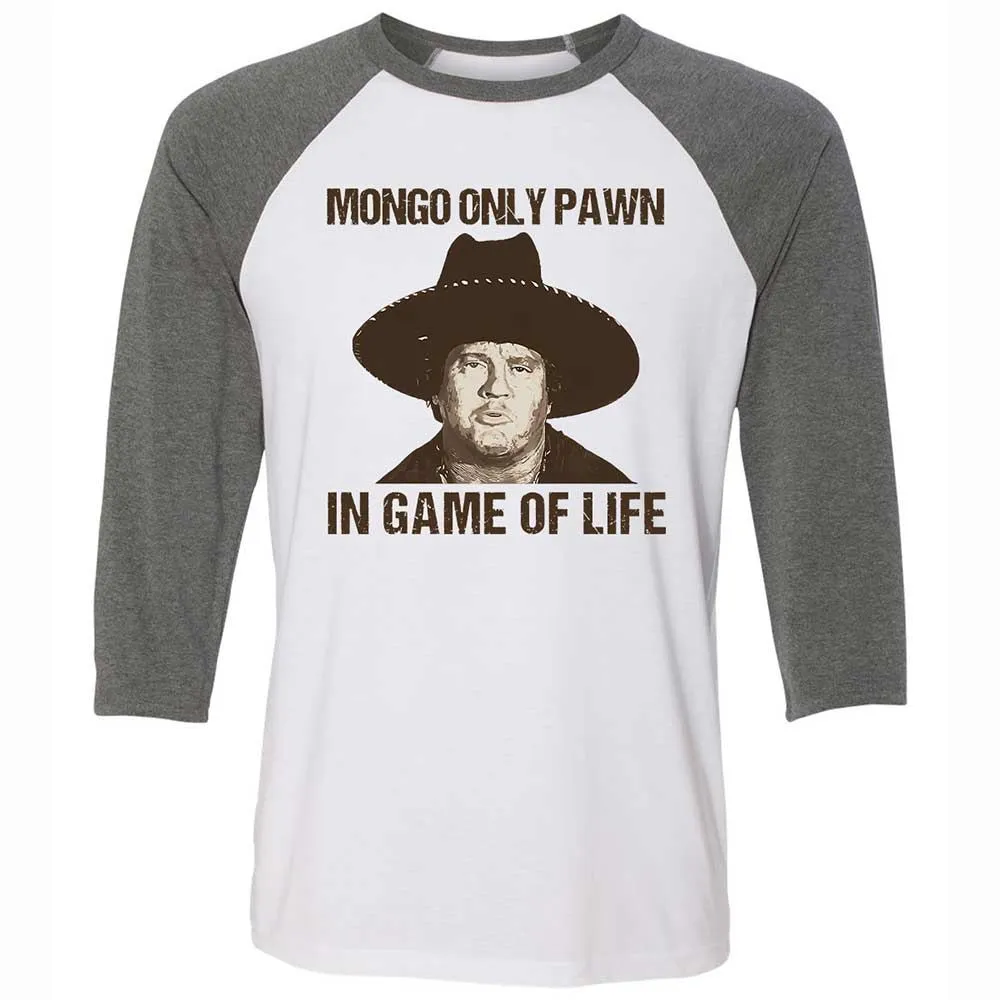 Unisex 3/4 Baseball Tee - PDFP9ZU7 - White/Deep Heather - 11
