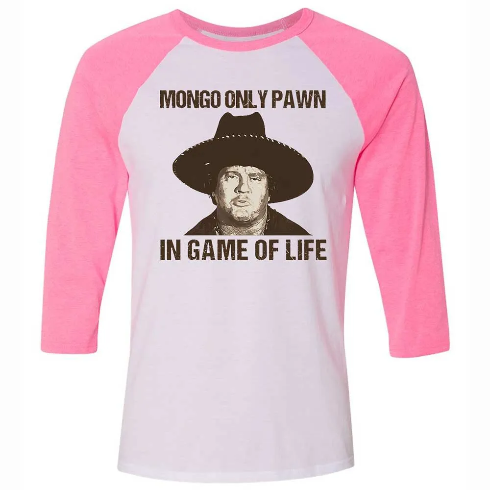 Unisex 3/4 Baseball Tee - PDFP9ZU7 - White/Neon Pink - 12