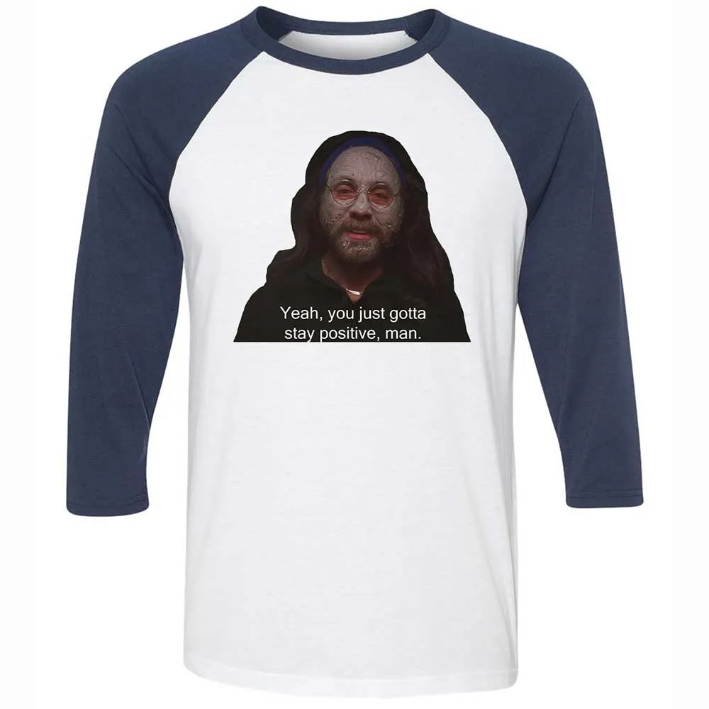 Unisex 3/4 Baseball Tee - 4ANX1L23 - White/Navy - 8