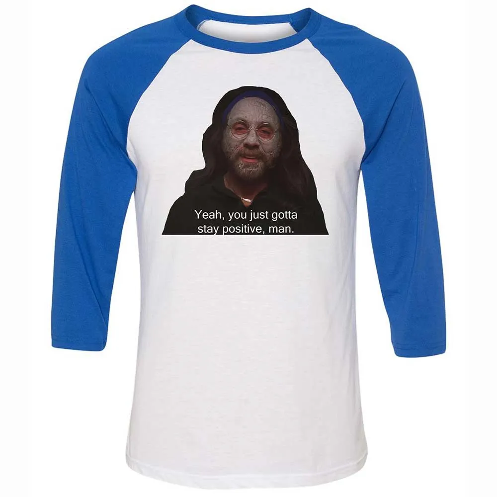 Unisex 3/4 Baseball Tee - 4ANX1L23 - White/True Royal - 10