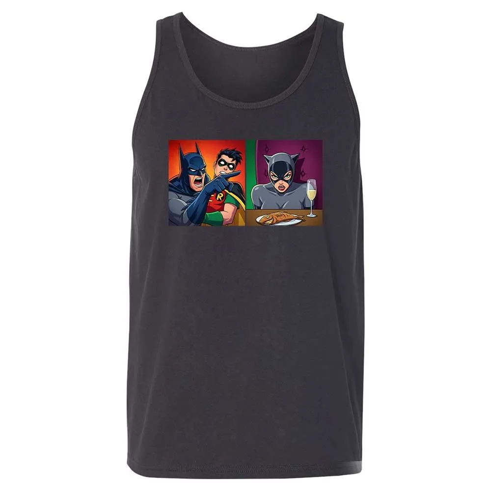 Bat Yelling at Catwoman - Dark Grey - 4