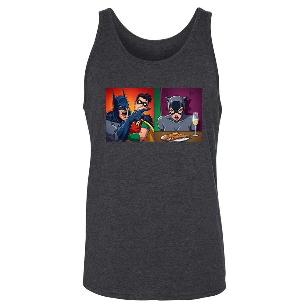Bat Yelling at Catwoman - Dark Grey Heather - 5