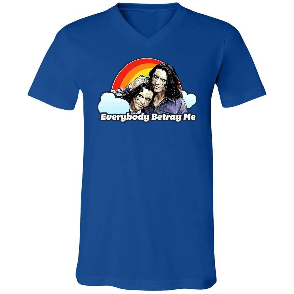 Unisex V-Neck T-Shirt - CZCXWZ7F - True Royal - 4