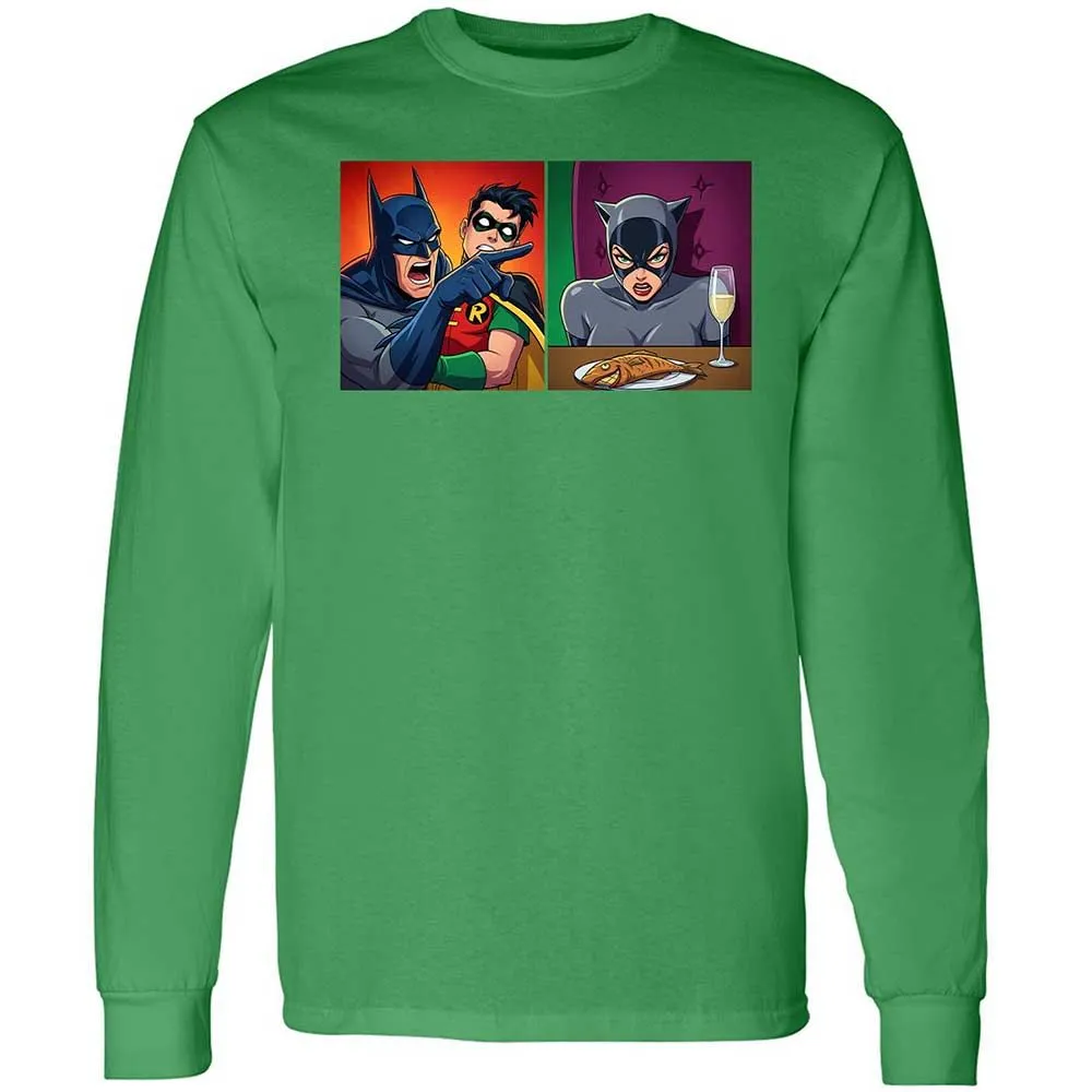 Bat Yelling at Catwoman - Irish Green - 10