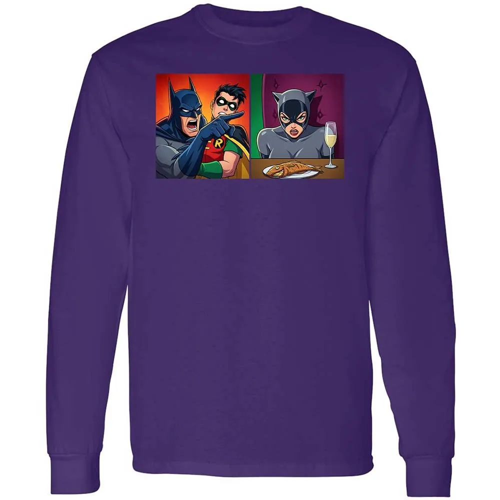 Bat Yelling at Catwoman - Purple - 12