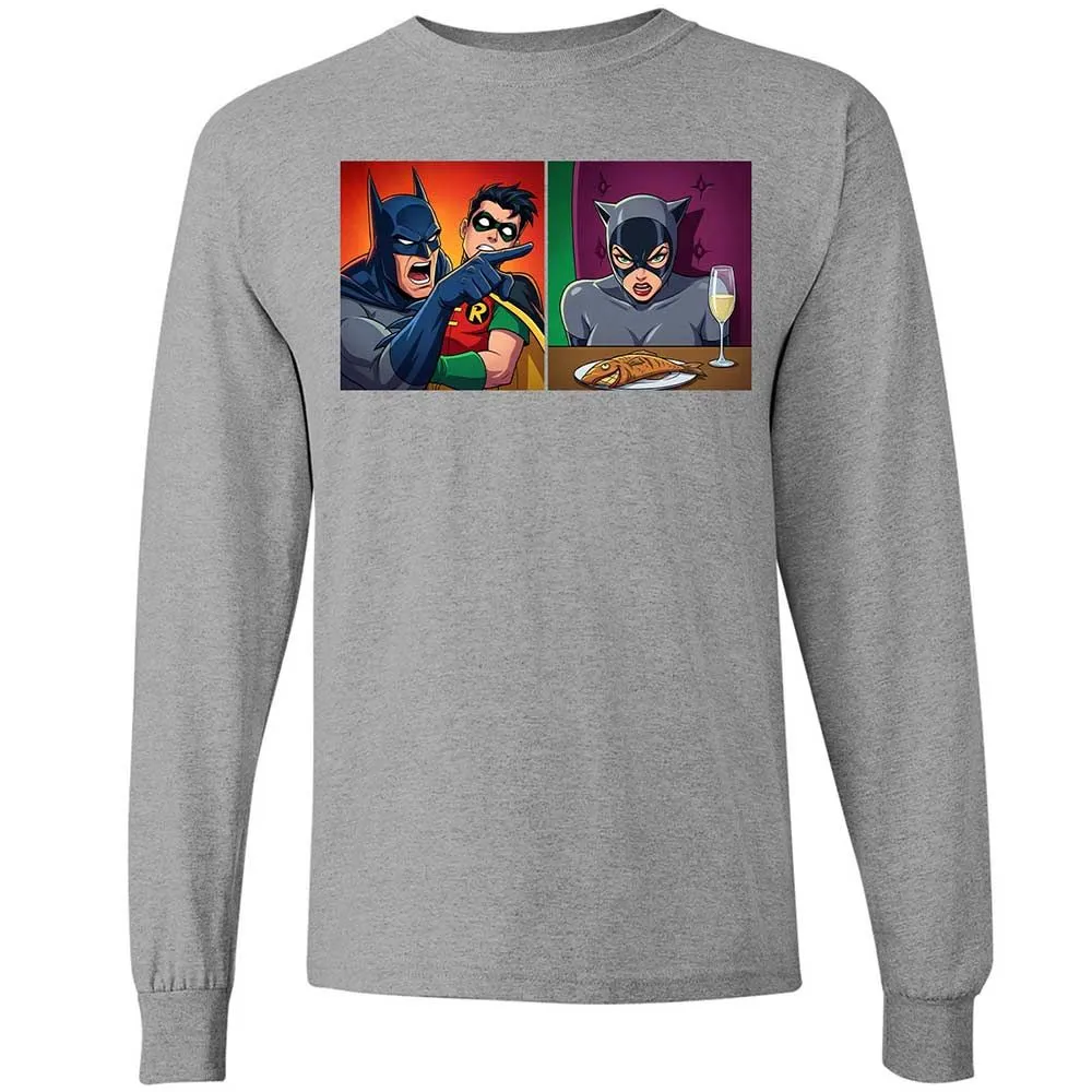Bat Yelling at Catwoman - Sport Grey - 19