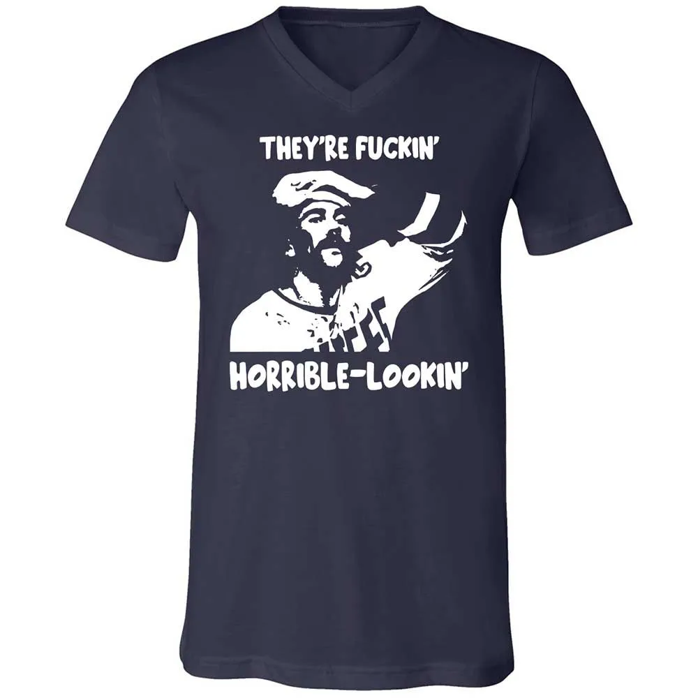 Unisex V-Neck T-Shirt - GKGA57EN - Navy - 2