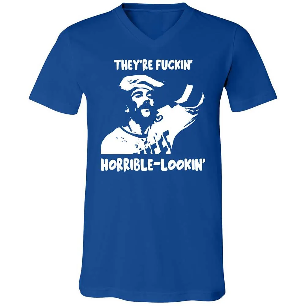 Unisex V-Neck T-Shirt - GKGA57EN - True Royal - 4