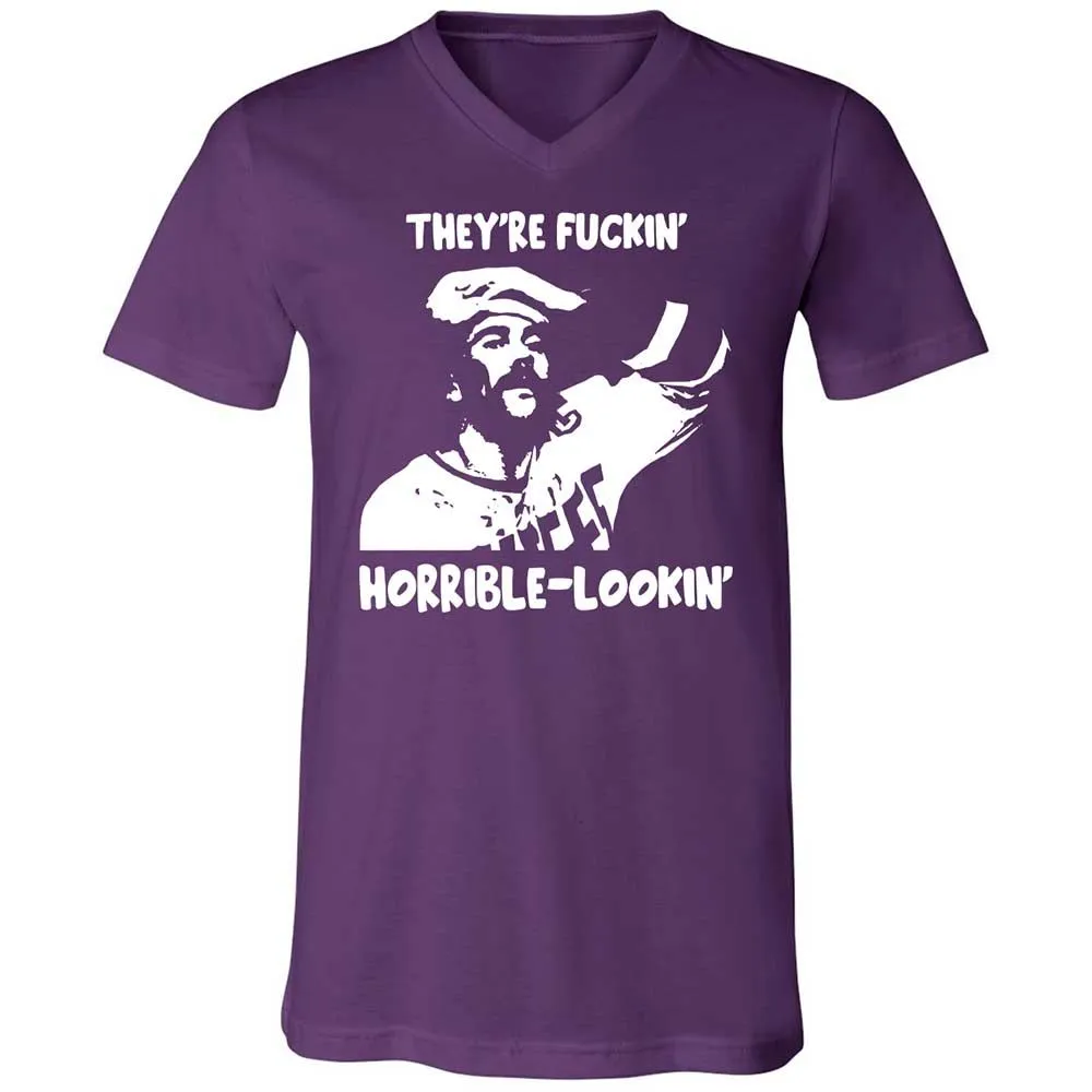 Unisex V-Neck T-Shirt - GKGA57EN - Team Purple - 10