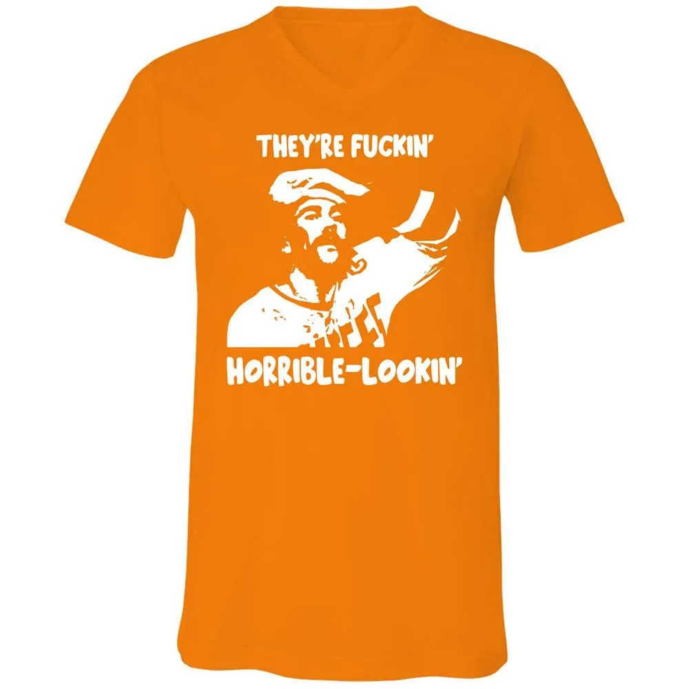 Unisex V-Neck T-Shirt - GKGA57EN - Orange - 12