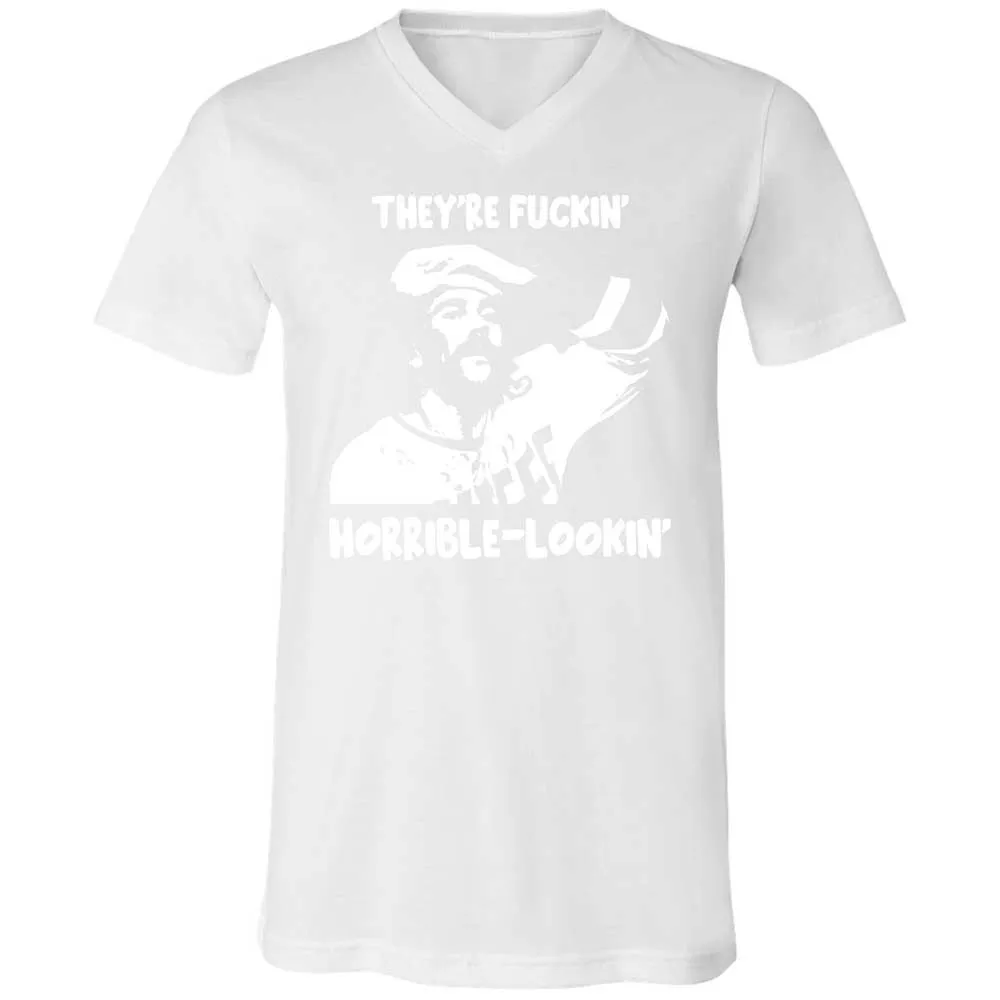 Unisex V-Neck T-Shirt - GKGA57EN - White - 16