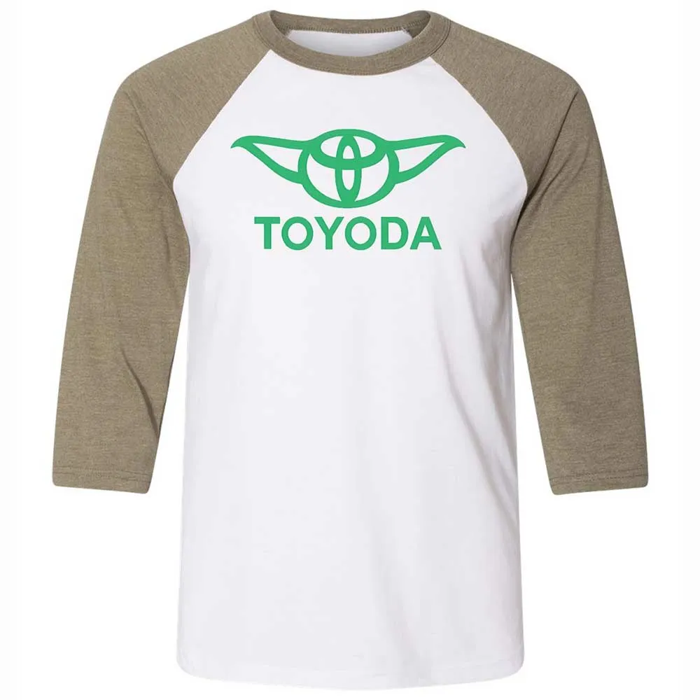 Unisex 3/4 Baseball Tee - UTJFSHFR - White/Heather Olive - 4
