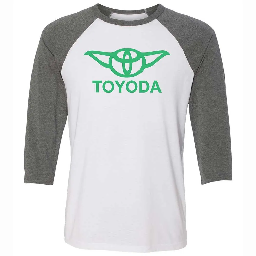 Unisex 3/4 Baseball Tee - UTJFSHFR - White/Deep Heather - 11