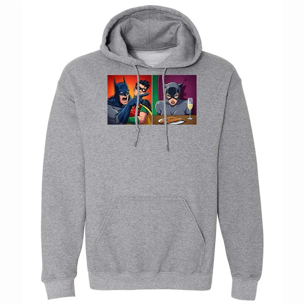 Bat Yelling at Catwoman - Graphite Heather - 4