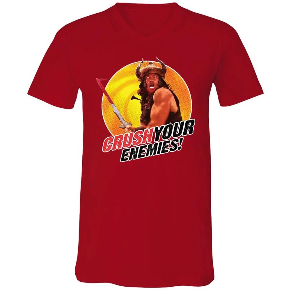 Unisex V-Neck T-Shirt - KTC9SBGY - Red - 6