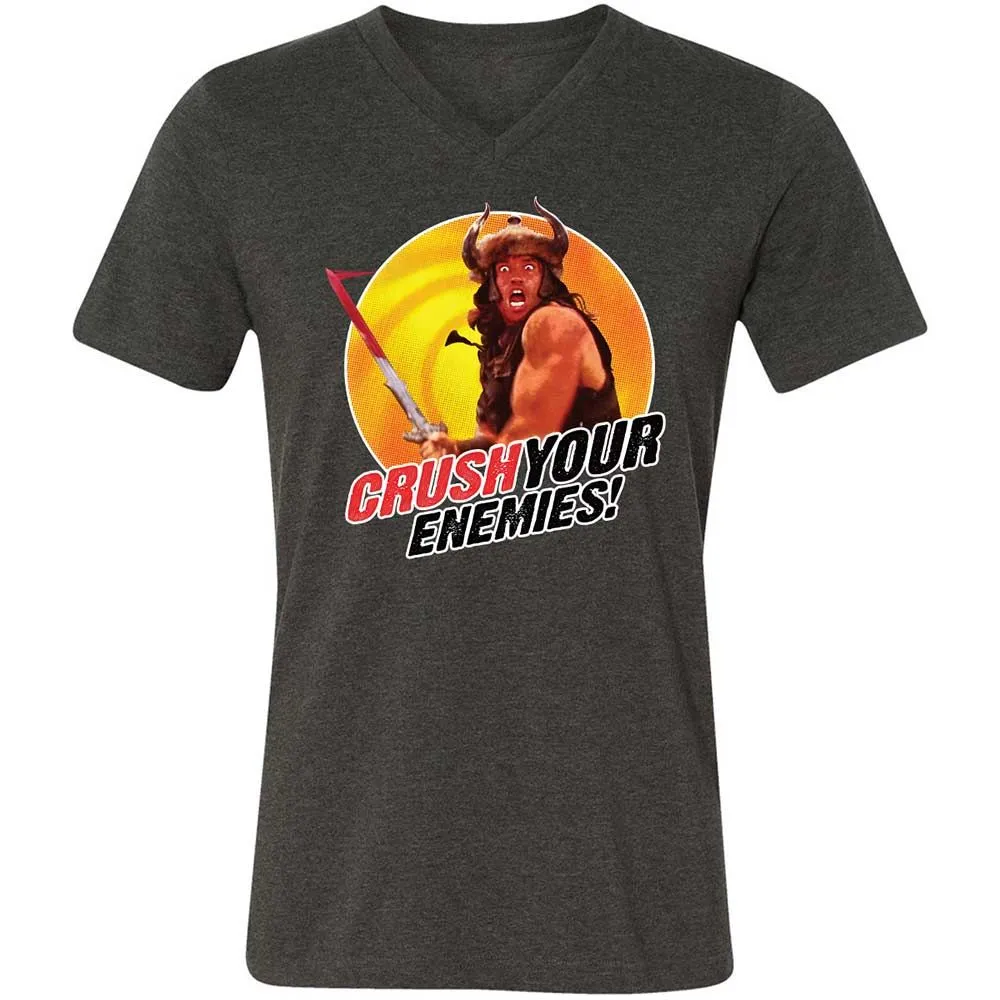 Unisex V-Neck T-Shirt - KTC9SBGY - Dark Grey Heather - 9