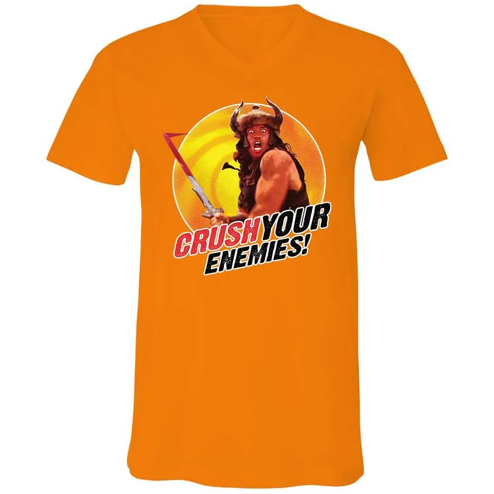 Unisex V-Neck T-Shirt - KTC9SBGY - Orange - 12