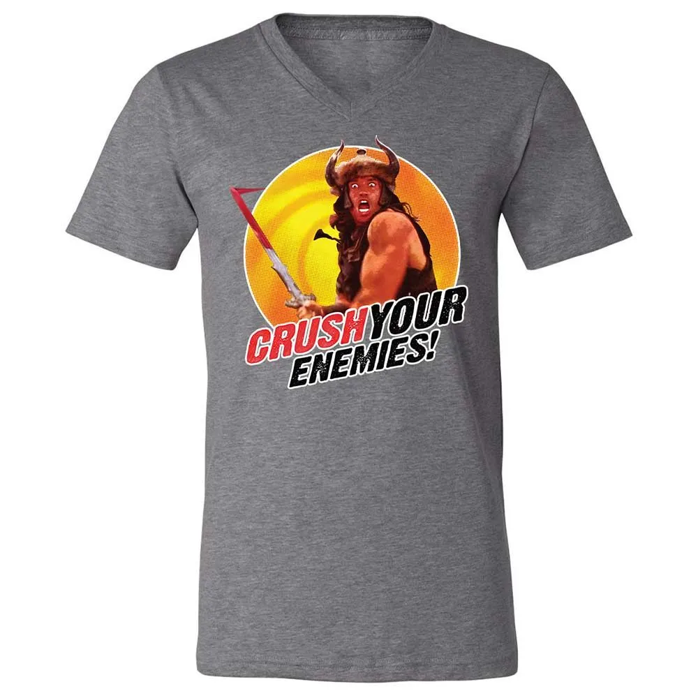 Unisex V-Neck T-Shirt - KTC9SBGY - Deep Heather - 14