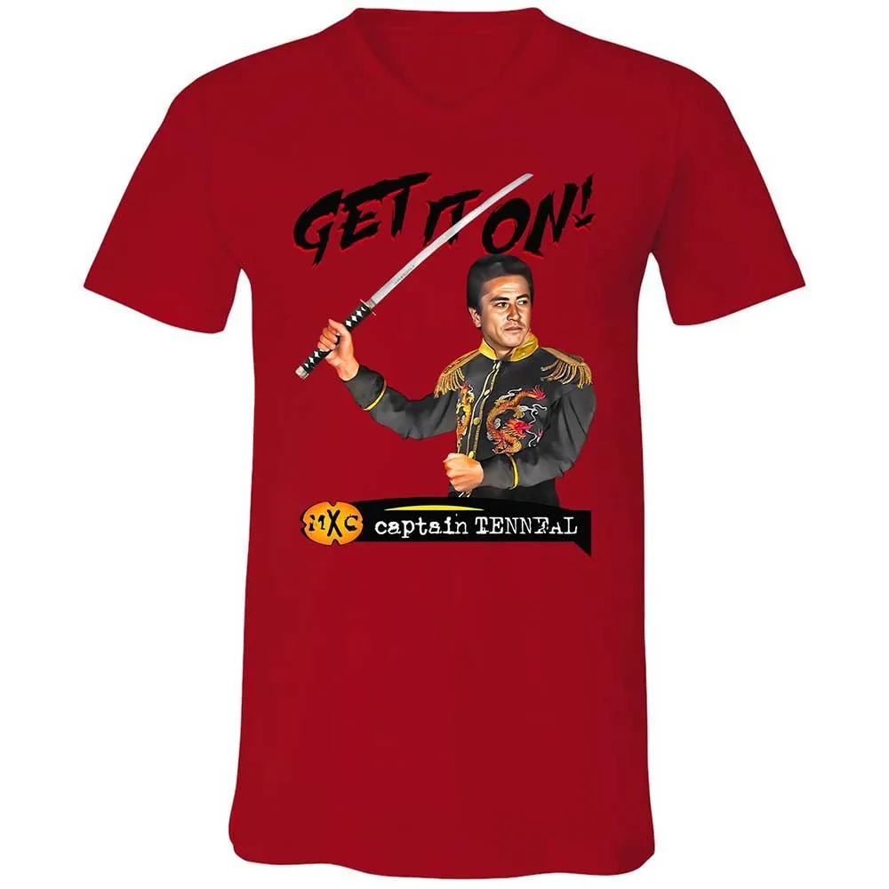 Unisex V-Neck T-Shirt - R56G265T - Red - 5