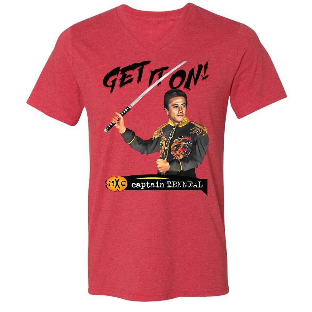 Unisex V-Neck T-Shirt - R56G265T - Heather Red - 6