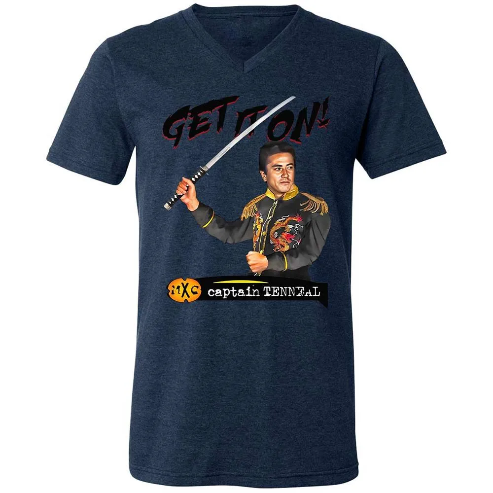 Unisex V-Neck T-Shirt - R56G265T - Heather Navy - 13