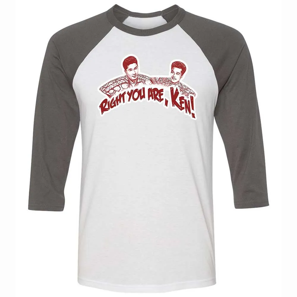 Unisex 3/4 Baseball Tee - Y2GX1EXS - White/Asphalt - 2