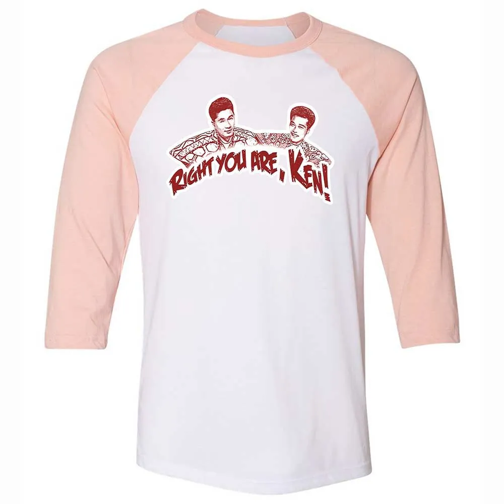 Unisex 3/4 Baseball Tee - Y2GX1EXS - White/Heather Peach - 5