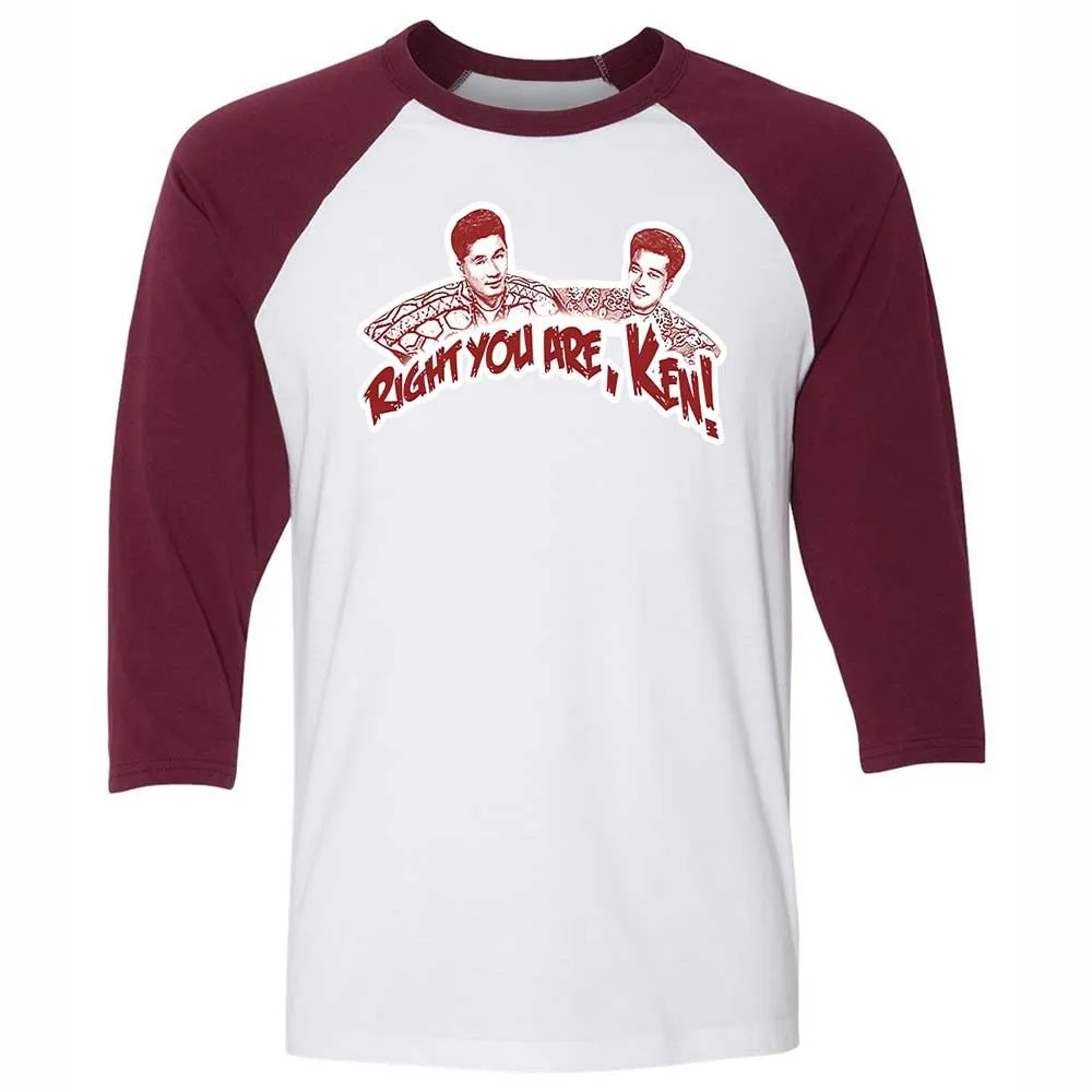 Unisex 3/4 Baseball Tee - Y2GX1EXS - White/Maroon - 7