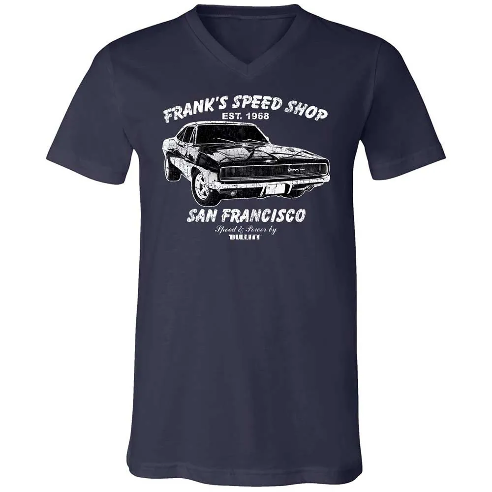 Unisex V-Neck T-Shirt - RE55QE9W - Navy - 2