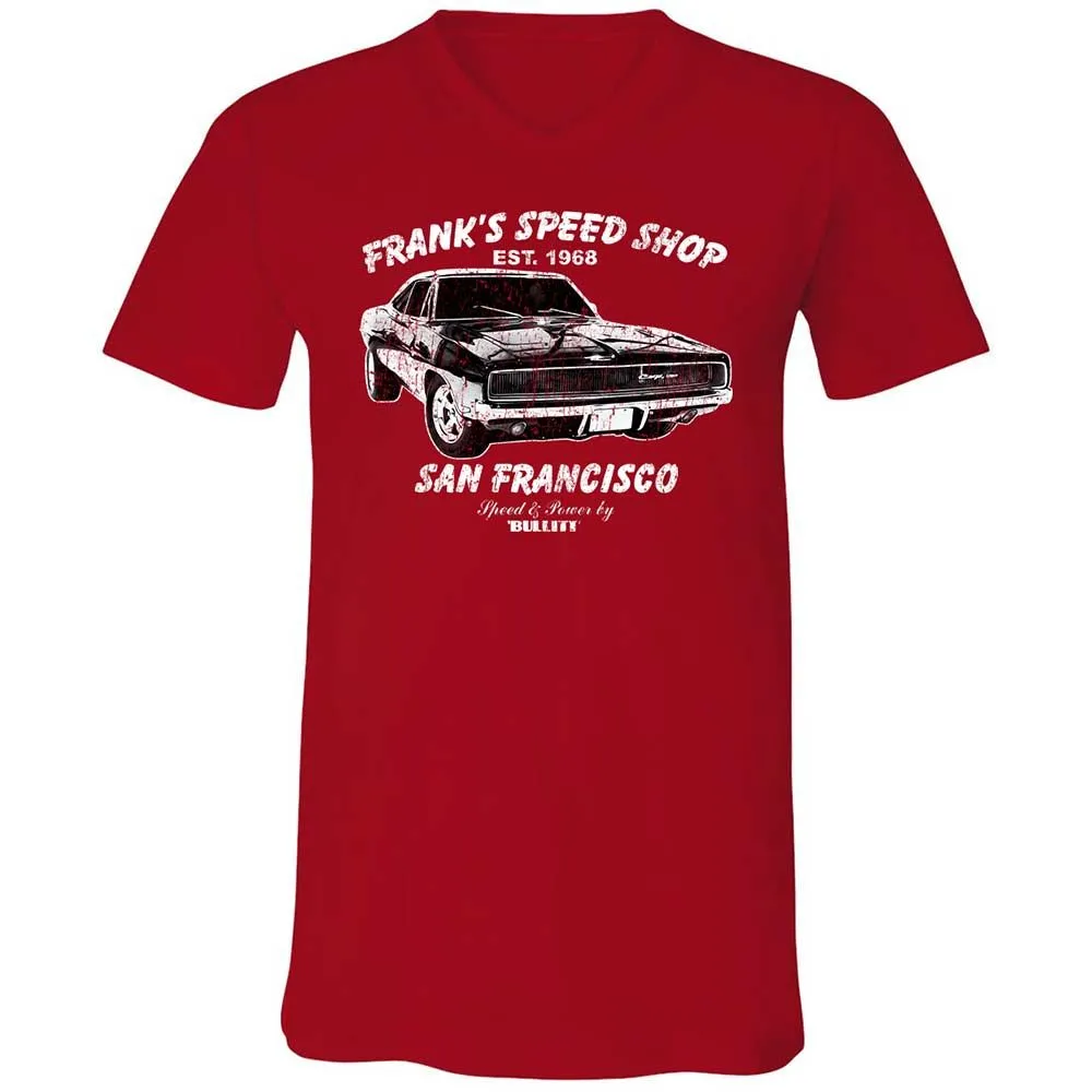 Unisex V-Neck T-Shirt - RE55QE9W - Red - 6