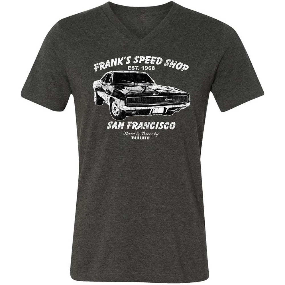 Unisex V-Neck T-Shirt - RE55QE9W - Dark Grey Heather - 9