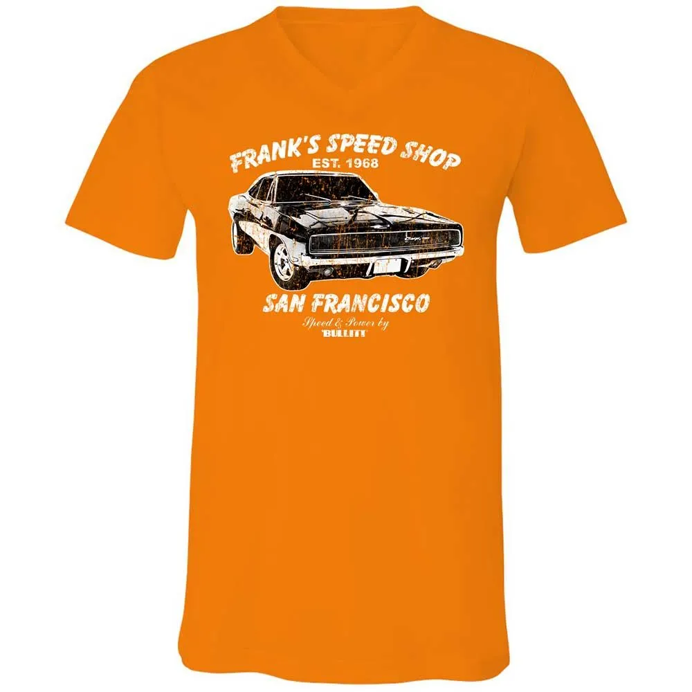 Unisex V-Neck T-Shirt - RE55QE9W - Orange - 12