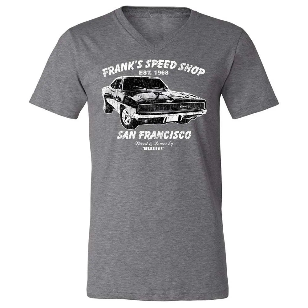 Unisex V-Neck T-Shirt - RE55QE9W - Deep Heather - 14