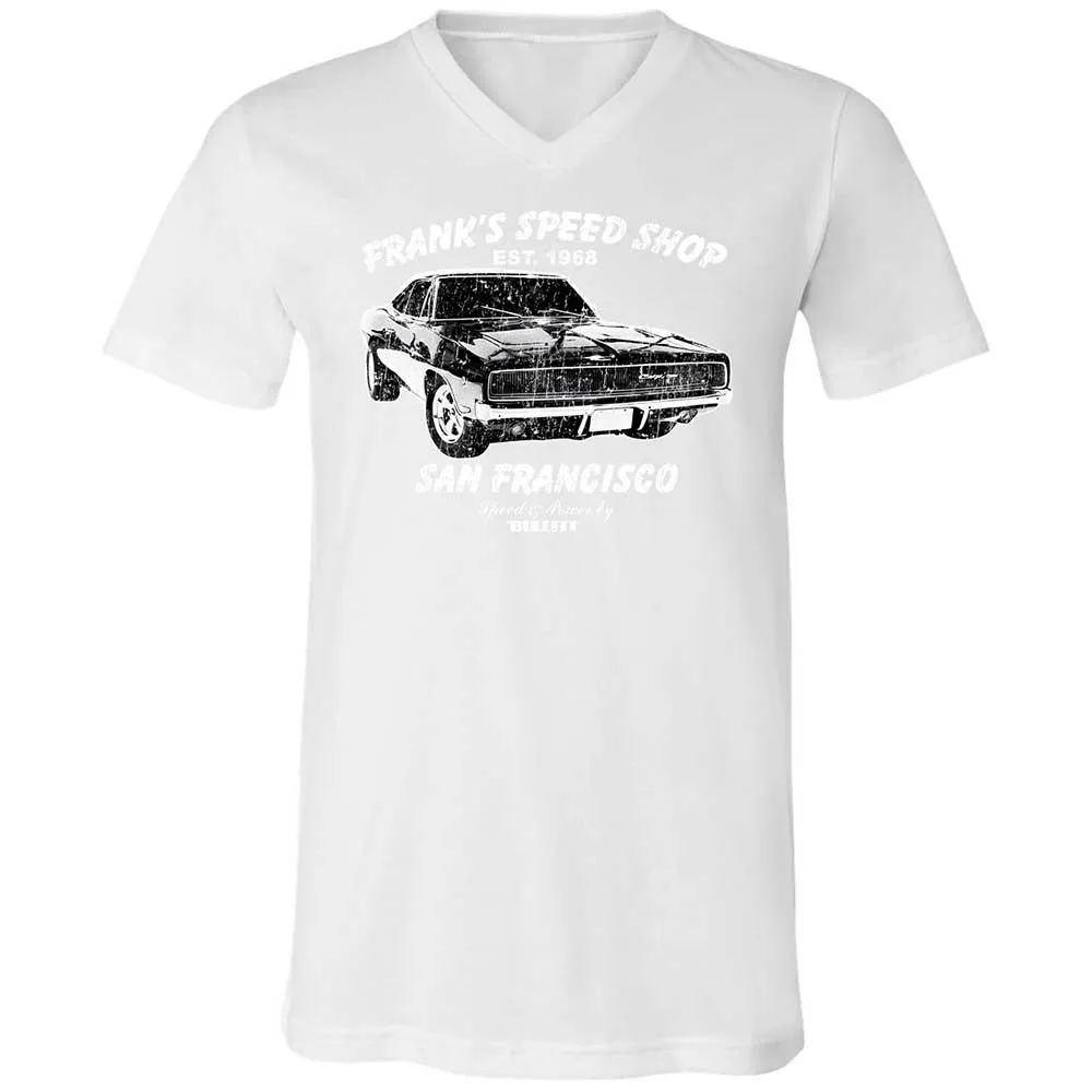 Unisex V-Neck T-Shirt - RE55QE9W - White - 16