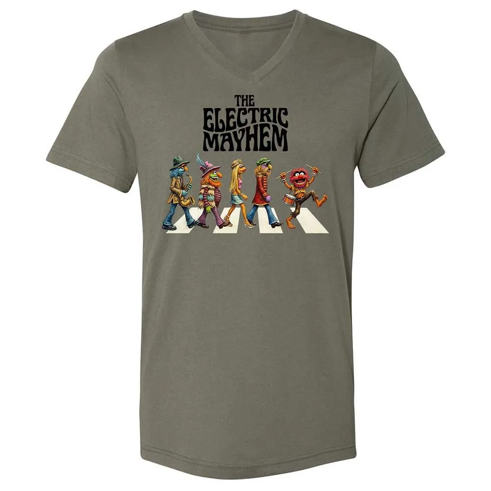 Unisex V-Neck T-Shirt - KLY8ZY8U - Military Green - 15