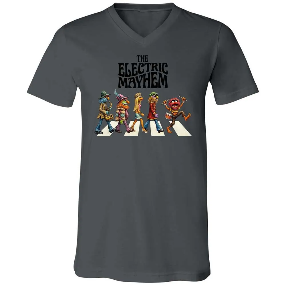 Unisex V-Neck T-Shirt - KLY8ZY8U - Asphalt - 16