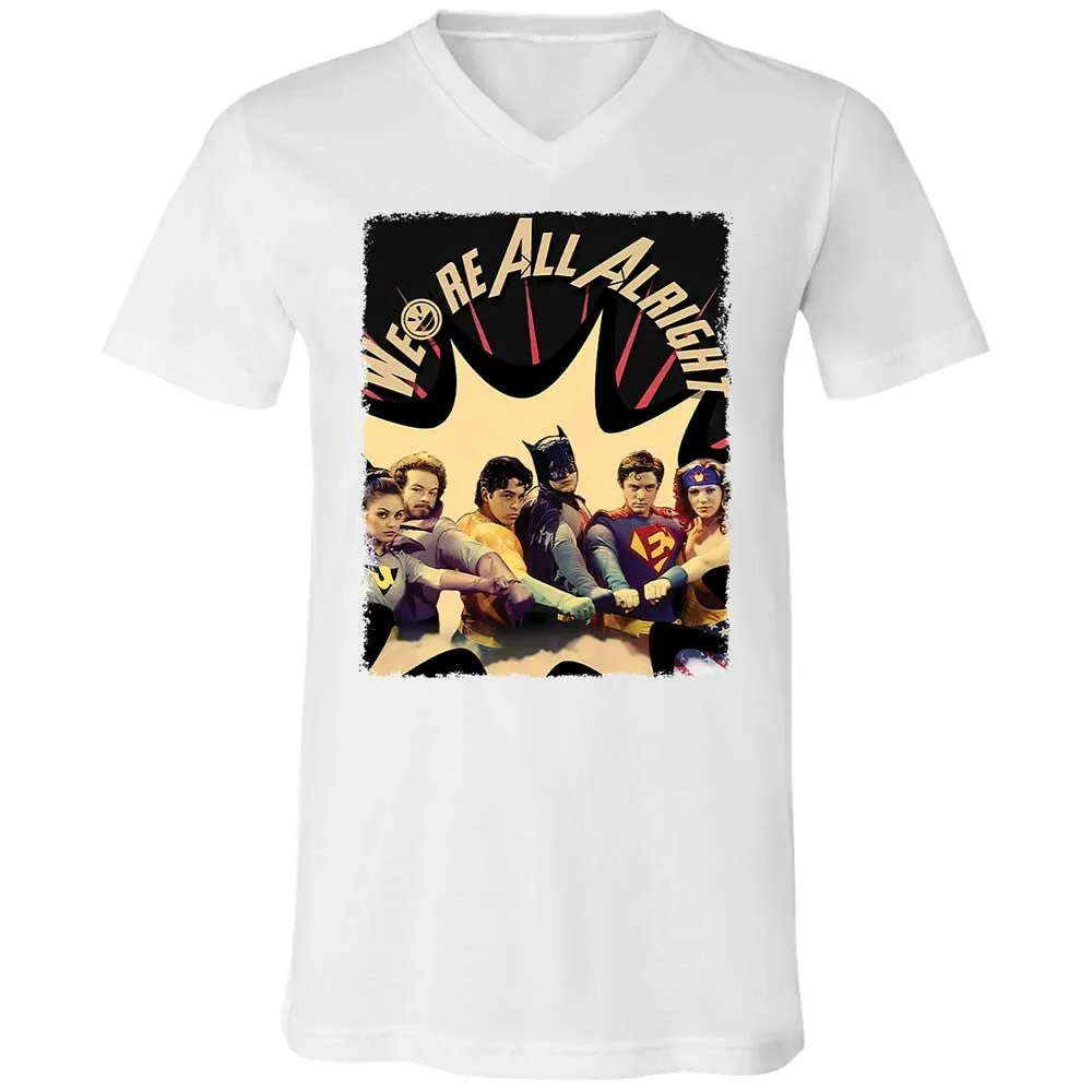 Unisex V-Neck T-Shirt - 6RKPQVZM - White - 16