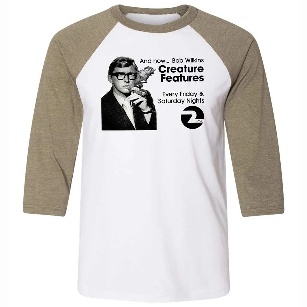 Bob Wilkins Creature Features - White/Heather Olive - 4