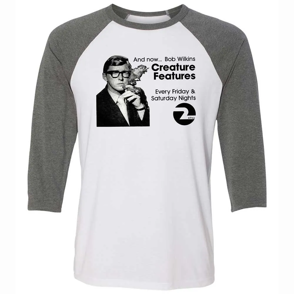 Bob Wilkins Creature Features - White/Deep Heather - 11