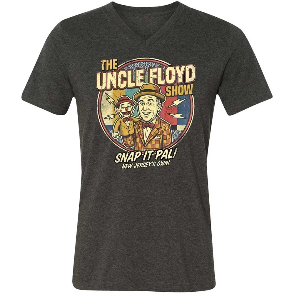 Unisex V-Neck T-Shirt - KGSH9SMS - Dark Grey Heather - 9