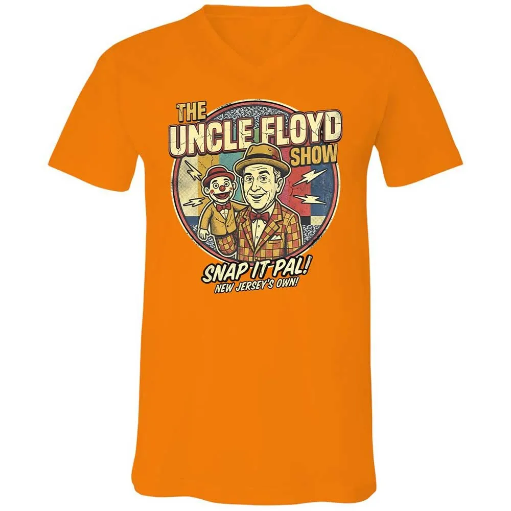 Unisex V-Neck T-Shirt - KGSH9SMS - Orange - 12