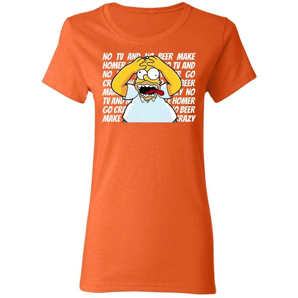No TV and No Beer Make Homer Go Crazy - Orange - 12