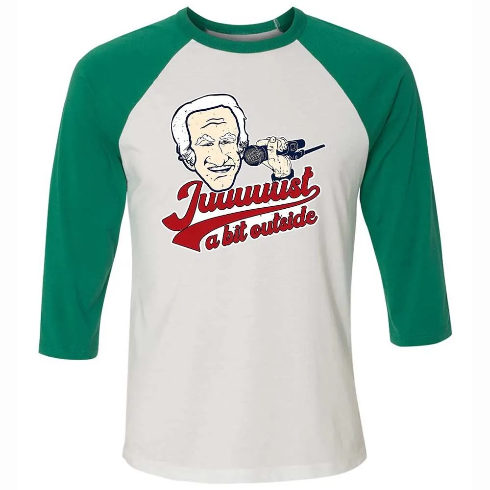 Unisex 3/4 Baseball Tee - X1D1HB7F - White/Kelly - 6