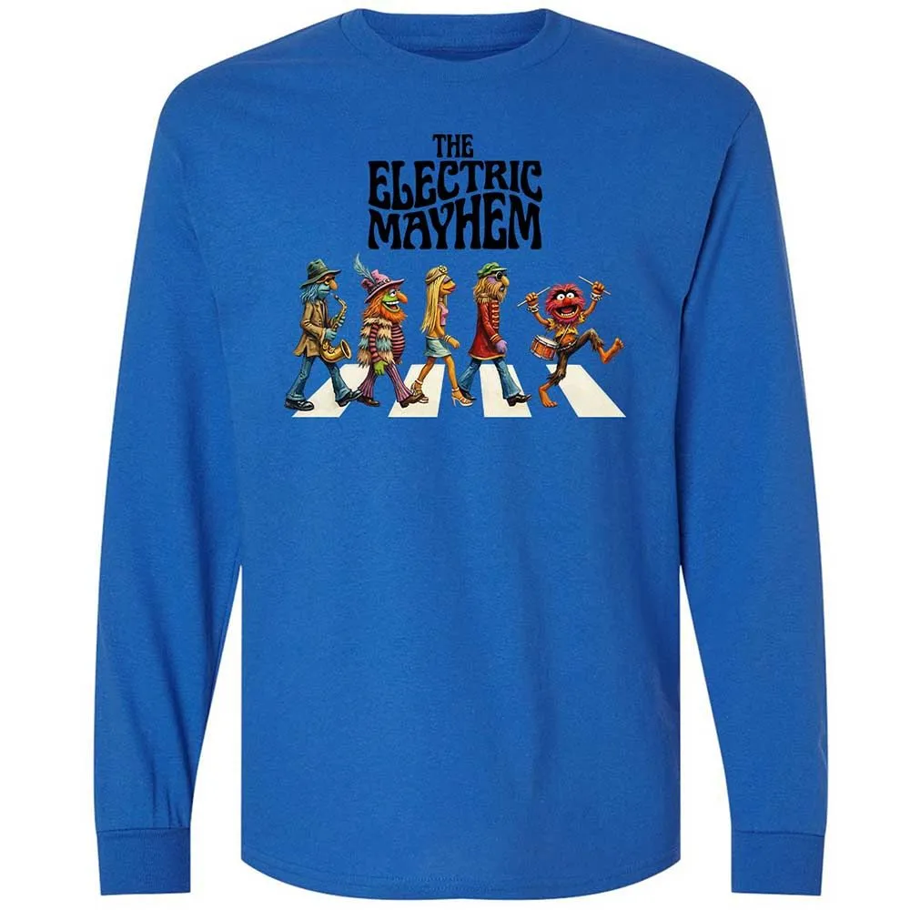 Long Sleeve T-Shirt - E372YMD7 - Royal - 7